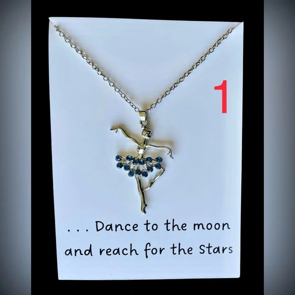 🆕 Ballerina Necklace - Lt Blue - Picture 7 of 12